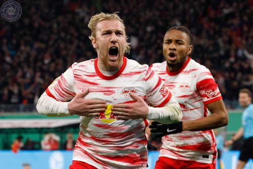 1. Fußball Bundesliga - Jubel von Emil Forsberg - RB Leipzig vs. Union Berlin